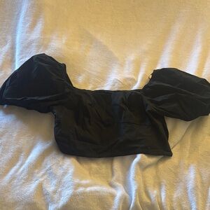 Elegant Black Crop Top